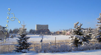 12/12:北見工大近辺の朝の雪景色 12/12:北見工大近辺の朝の雪景色